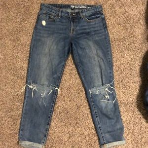 Gap boyfriend jeans; ankle length